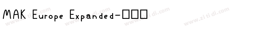 MAK Europe Expanded字体转换